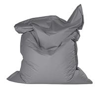 Housse de pouf rectangulaire flottante imperméable sans remplissage pour salon, canapé, lit, chaise longue, 120 x 150 cm et accessoire d'extérieur élégant Gris clair