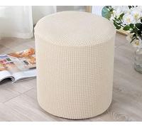 Housse De Pouf Rond/Carrée 40/45 Cm Extensible Housse Ottomane Gris Housse Tabouret avec Fond Élastique Housse Repose-Pied Ottoman Spandex Tissu Lavable (Color : B, Size : 40x45cm)