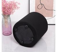 Housse de Pouf Rond Housse Ottomane 45x45 40x35 40x40 31x38 70x70cm Extensible Peluche de lait Housse Repose Pied Rond Couverture Ottomane Housse de Protection avec Fond élastique(Color 7,D30xH30cm)