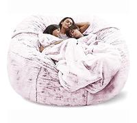 Housse de pouf (sans rembourrage) lavable, tissu en peluche douce, pouf de canapé pour ranger des jouets en peluche ou des textiles, housse uniquement (couleur : B, taille : 2,4 m)