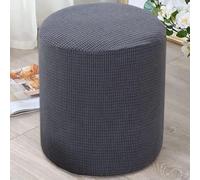Housse de Pouf Tabouret Cover Housse de Ottomane Extensible Jacquard Carrée/ Rond Housse pour Repose-Pieds Meubles Housse Tabouret Protection vec bas élastique ( Color : K , Size : 35x30cm(14x12in) )