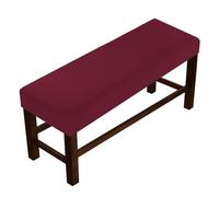 Housse de Pouf très Extensible avec Fond élastique, Housse Douce en Tissu Jacquard à Petits Carreaux, Housse de Tabouret de Rangement rectangulaire, Housses de Meubles N L180-210cmW35-50cmH20cm