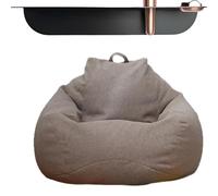 Housse de pouf uniquement : fauteuil en forme de poire confortable sans rembourrage, housse de pouf en peluche avec housse de lavage en velours pour pouvoir vous organiser
