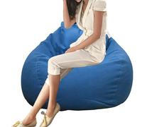 Housse de pouf uniquement : fauteuil en forme de poire confortable sans rembourrage, housse de pouf en peluche avec housse de lavage en velours pour pouvoir vous organiser