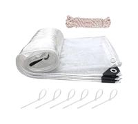 Housse de poulailler pour l'hiver - Housse transparente avec cordons - Housse d'hiver isolée pour poulailler - Pour petites exploitations agricoles, abris pour animaux et