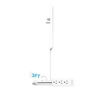 Housse de prise ultra fine - compacte à économie d'espace, extenseur pour prises électriques à face plate, pour chambre de séjour, studio et amélioration de la maison