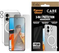 Housse de protection 3in1 Set + verre de confidentialité pour l'écran + verre pour la caméra CARE de PanzerGlass Flagship pour Samsung Galaxy S25 Edge