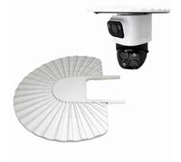Housse de protection ABS pour eufy PoE Bullet-PTZ Cam S4 - Résistant aux intempéries - 194 x 176 x 20 mm - Protection contre la pluie et le soleil pour caméra extérieure - Blanc
