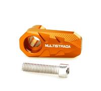 Housse de Protection ABS pour Multistrada 1260S 1200S 1260 1200 1100 950 V2 V4S Protection du Capteur De Roue Arrière Avant en Aluminium(1 Piece Orange)