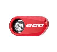 Housse de Protection ABS pour Triumph Trident660 Trident 660 2021-2024 2023 Accessoires De Moto Roue Arrière Avant en Aluminium ABS Protection du Capteur(Rear Wheel-Red)