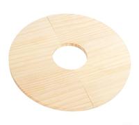 Housse de protection anti-creusement pour pot de chat en bois (45 cm) | Arrête de creuser, garde le sol propre, bois de pin naturel, texture, entretien des plantes d'intérieur