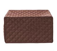 Housse de protection anti-poussière en coton pongé pour micro-ondes et four électrique (43 x 41 x 27 cm) (marron)