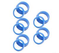 Housse de protection anti-poussière en silicone pour tige de selle de vélo 25,4 mm 27,2 mm, joint d'étanchéité et anti-rayures pour bague de protection pour pièces de vélo de route (bleu)