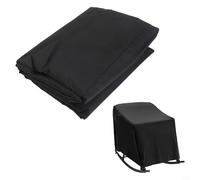 Housse de protection anti-poussière en tissu Oxford 420D imperméable et robuste pour meubles d'extérieur - Résistante aux UV - Housse de pluie avec sangles coupe-vent pour porche et balançoire - Gris
