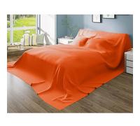 Housse de protection anti-poussière pour canapé, matelas, draps plats, housse d'armoire de maison, orange cendré, 200 x 240 cm