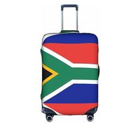 Housse de protection anti-rayures pour valise à roulettes, motif drapeau de l'Afrique du Sud, 45,7 à 81,3 cm, convient pour les voyages, les voyages d'affaires, blanc, S