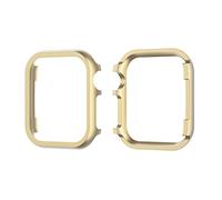 Housse de Protection Antichoc Compatible avec Apple Watch SE 44mm Or, Alliage d'aluminium Coque Rigide protection Bumper Case Paillette Couverture Complète Compatible avec iWatch 44mm Series SE/6/5/4