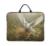 Housse de protection antichoc pour ordinateur portable 14" Motif herbe et colombe