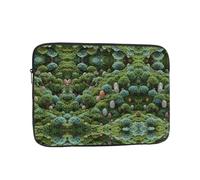 Housse de protection antichoc pour ordinateur portable avec fermeture éclair - Motif œufs de Pâques et arbres verts - 30,5 cm