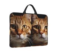 Housse de protection antichoc pour ordinateur portable de 14" avec poignée et motif chats
