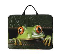 Housse de protection antichoc pour ordinateur portable de 14" Motif grenouille qui sort du portefeuille