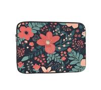 Housse de protection antichoc pour ordinateur portable de 17 pouces pour femme - Jolie housse de transport pour homme - Sac de transport simple à petite fleur