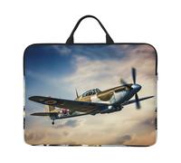 Housse de protection antichoc pour ordinateur portable Motif avion de la Seconde Guerre mondiale 14"