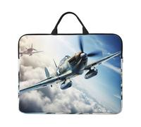 Housse de protection antichoc pour ordinateur portable Motif avion de la Seconde Guerre mondiale 14"