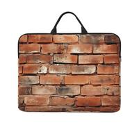 Housse de protection antichoc pour ordinateur portable Motif mur de briques rouges 14"