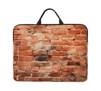 Housse de protection antichoc pour ordinateur portable Motif mur de briques rouges 14"