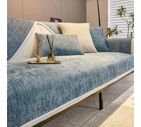 Housse de protection antidérapante pour canapé sectionnel en forme de L et U pour canapé 1 à 4 places Bleu B 70 x 120 cm