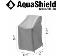 Housse de protection AquaShield pour chaises empilables, pour chaises empilables et Move 67x67xH80/110 cm, cordon de serrage avec 2 stoppeurs 1x Active Air System