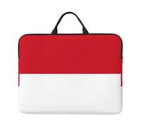Housse de protection avec poignée pour ordinateur portable 14" Motif drapeau de Monaco Compatible avec ordinateur/tablette 14"