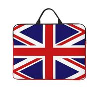 Housse de protection avec poignée pour ordinateur portable 14" Motif drapeau du Royaume-Uni Compatible avec ordinateur/tablette 14"