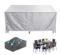 housse de protection bâche couverture pour meubles de jardin 600D très résistant Housse de Protection pour Mobilier différentes tailles Housse de Table de Jardin Extérieur - Pliable 190x125x75cm