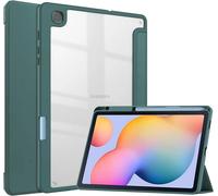 Housse de protection Bizon Case Tab Clear Matt pour Galaxy Tab S6 Lite 2024/2022/2020, vert foncé