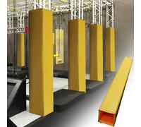 Housse de protection carrée en mousse pour poteau de basket-ball, 183 cm, pour poteaux de 10,2 x 10,2 cm, 12,7 x 12,7 cm, 20,3 x 20,3 cm