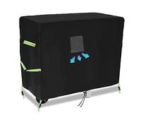 Housse De Protection Chariot Plancha, L 100 x l 60 x h 90 cm,Couverture de Protecion Barbecue, Bâche Imperméable en Polyester avec Élastique de Serrage, pour Plancha Desserte