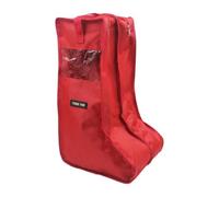 Housse de Protection Chaussures Sac Rangement Étui Organisation Pochette en Tissu Oxford 1680D avec Panneau Transparent Étanche Antipoussière Renforcé Adaptée au, Rouge, Rouge | Anti-Poussière, Imperméable, Sac Rangement pour Bottes, Dressing, déplacement, Maison