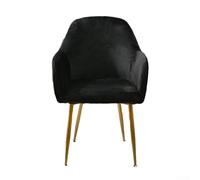 Housse de protection chic pour fauteuil en tissu peluche qui apporte de l'élégance tout en protégeant contre les taches (noir)