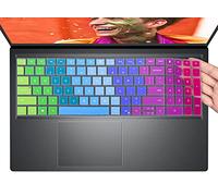 Housse de protection colorée pour clavier d'ordinateur portable Dell Latitude 3520 15.6, 2021, Dell Vostro 15 5000 5510 15.6, Dell Inspiron 15 5510 5515 5518, Dell Inspiron 16 7610, arc-en-ciel