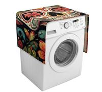 Housse de protection colorée pour machine à laver avec poches de rangement pour lave-linge et sèche-linge, 137,9 x 52,1 cm, pour réfrigérateur, cuisine, décoration d'intérieur