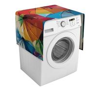 Housse de protection colorée pour machine à laver avec poches de rangement pour lave-linge et sèche-linge, 137,9 x 52,1 cm, pour réfrigérateur, cuisine, décoration d'intérieur