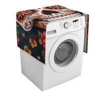 Housse de protection colorée pour machine à laver avec poches de rangement pour lave-linge et sèche-linge, 137,9 x 52,1 cm, pour réfrigérateur, cuisine, décoration d'intérieur