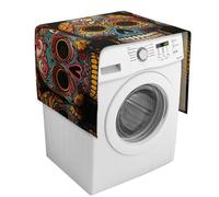 Housse de protection colorée pour machine à laver avec poches de rangement pour lave-linge et sèche-linge, 137,9 x 52,1 cm, pour réfrigérateur, cuisine, décoration d'intérieur