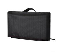 Housse de protection compacte en nylon pour console de jeu, design noir, léger, protection contre les rayures et la poussière, pour configuration de jeu et rangement de voyage, accès facile au port