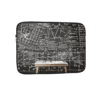 Housse de protection compacte et portable pour ordinateur portable avec impression mathématique pour appareils de 15", tablette, travail, voyage et bureau