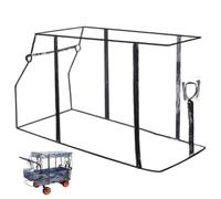 Housse de protection contre la pluie en PEVA pour poussettes et chariots pliables, installation facile par fermeture éclair, protection transparente (115 x 51 x 75 cm).