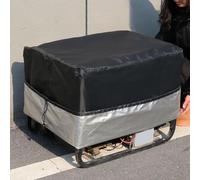 Housse de protection contre la pluie lavable et réutilisable, avec double cordon de serrage, ouverture intégrale, noir (70 x 55 x 60 cm)