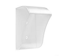 Housse de protection contre la pluie pour sonnette d'extérieur en plastique offrant une résistance fiable aux intempéries pour les appareils et capteurs de sonnette sans fil (transparent)